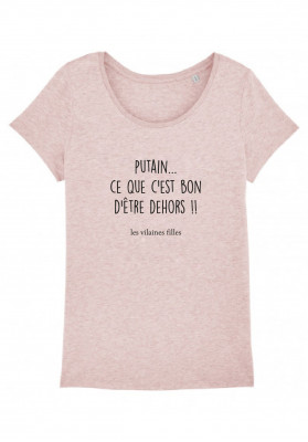 Tee-shirt col rond Bon d'être dehors