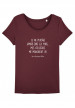Tee-shirt col rond Je ne pensais