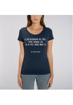 Tee-shirt  Je sais reconnaitre mes torts bio marque les vilaines filles