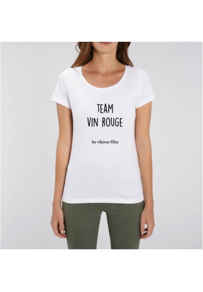 Tee-shirt Team vin rouge bio marque les vilaines filles
