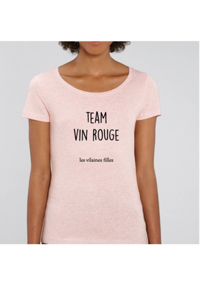 Tee-shirt Team vin rouge bio marque les vilaines filles