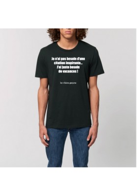 Tee-shirt homme pas besoin d'une citation inspirante marque les vilaines filles