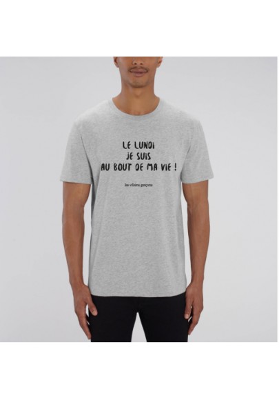 Tee-shirt homme  Le lundi bio marque les vilaines filles