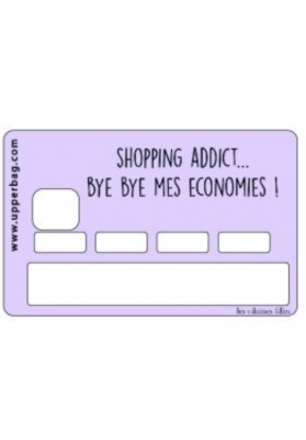 Sticker pour cb shopping addict