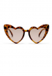 Lunettes de soleil coeur eighties panthère