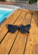Lunettes de soleil coeur eighties noires