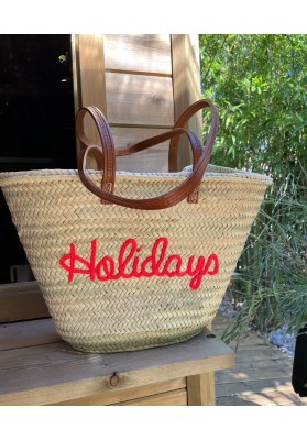 Panier Holidays coloris Orange Fluo