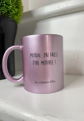 Mug J'ai failli être motivée