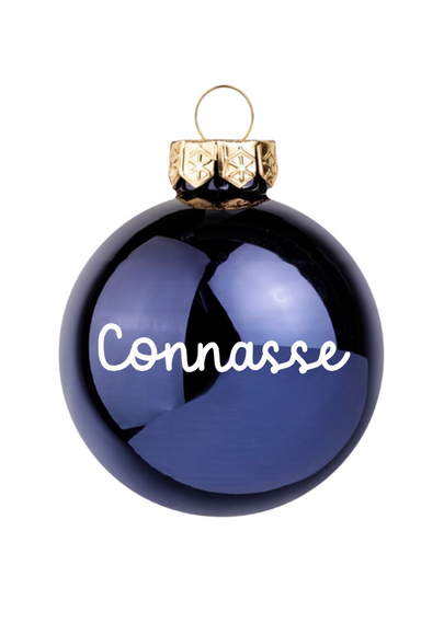 Boule de noël Connasse Bleu marine Précommande
