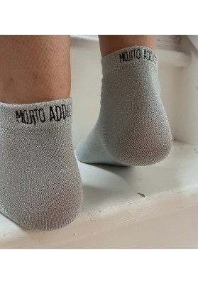 Chaussettes grises à paillettes Mojito addict