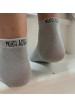 Chaussettes grises à paillettes  Mojito addict