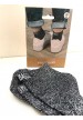 Chaussettes noires à paillettes Bombasse