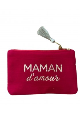 Pochette Maman d'amour rouge Taille S  Mila