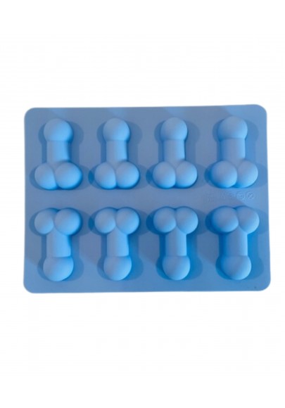 Moule petits zizis en silicone bleu pastel