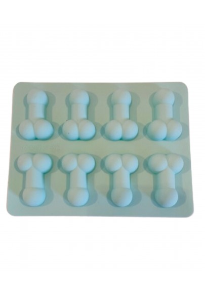 Moule petits zizis en silicone vert pastel