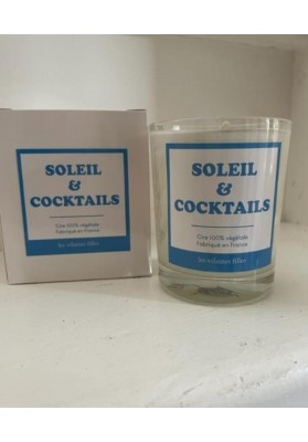 Bougie Soleil et cocktails