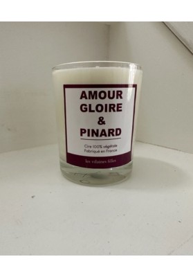 Bougie Amour, gloire et pinard