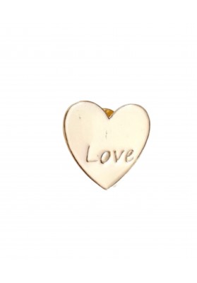 Pin's Coeur beige