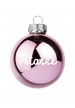 Boule de noël Pétasse Rose Brillante