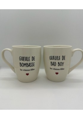 Duo de mugs pour Bombasse et bad boy