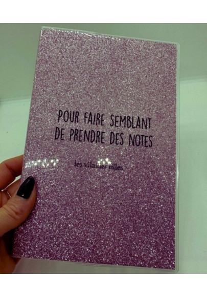 Carnet à paillettes Pour faire semblant de prendre des notes