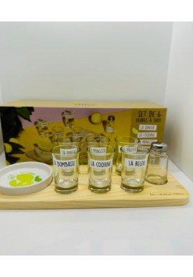 Coffret de 6 verres à shot