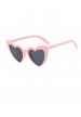 Lunettes de soleil coeur eighties roses