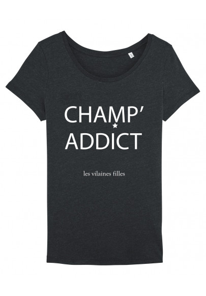 Tee-shirt col rond champ' addict bio